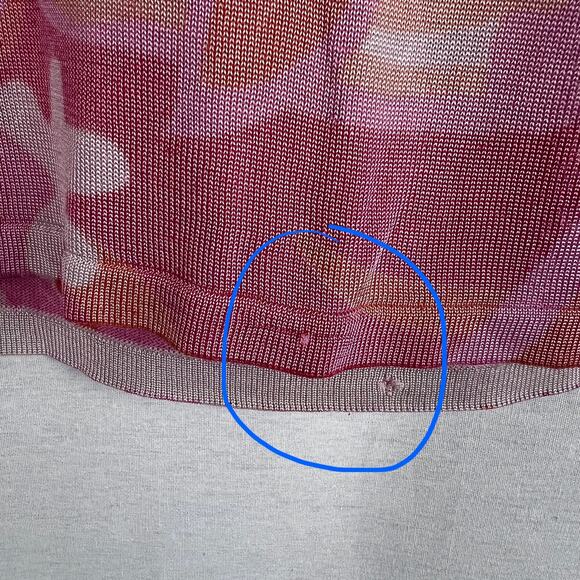 Vintage Joseph A Top Groovy Floral Tank Pink Silk Rave Festival Artsy Maximalist - Picture 5 of 6